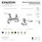 Kingston Brass KS4460PL 8" Widespread Bathroom Faucet, Matte Black KS4460PL - alternate 2